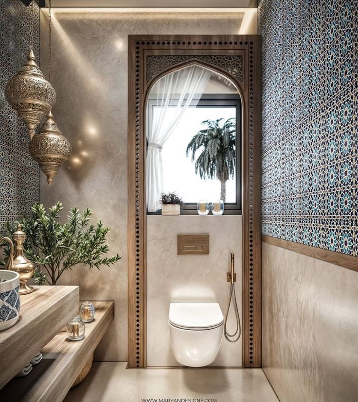 islamic house powder room